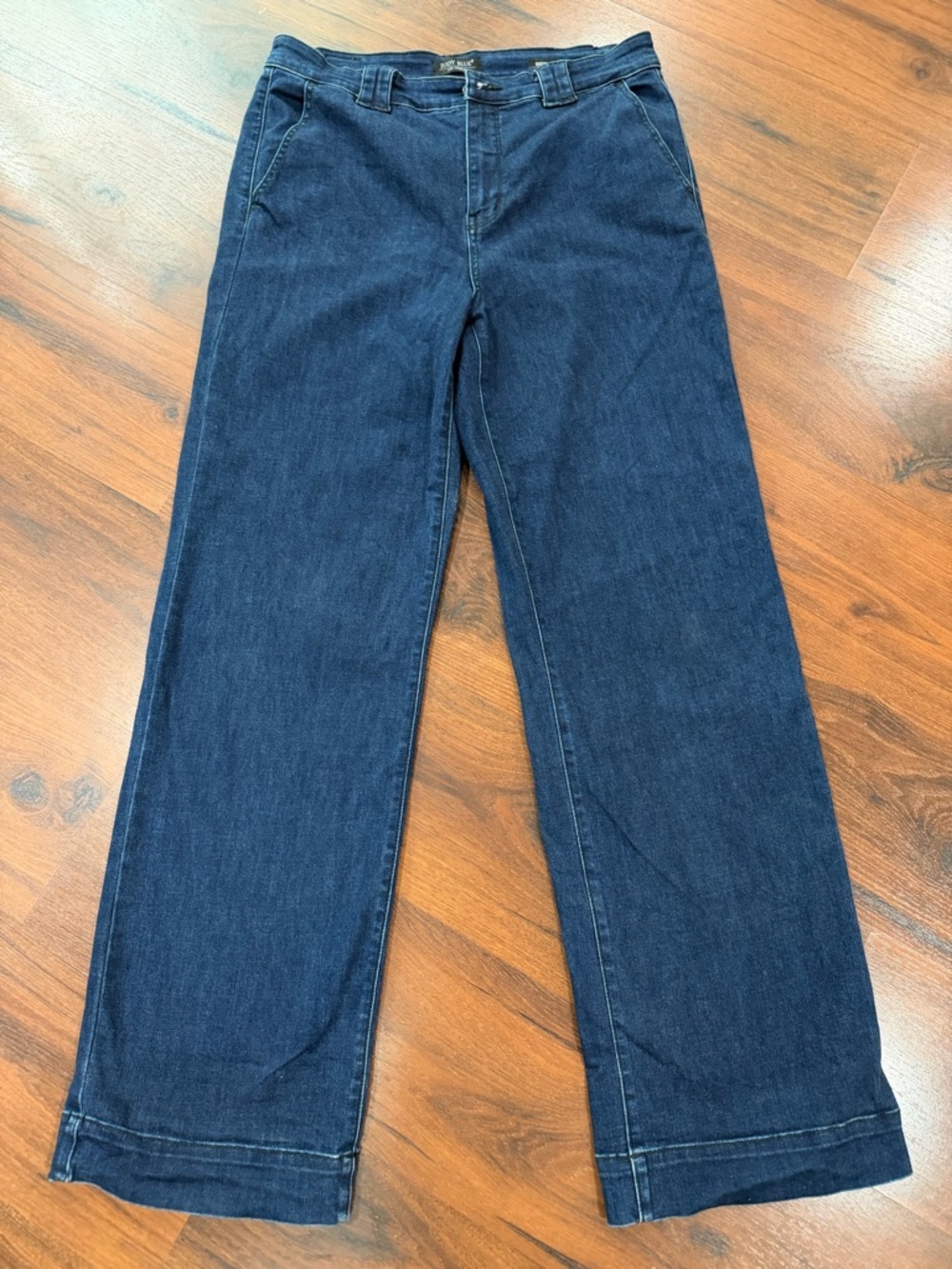 Judy Blue wide leg high rise dark blue jeans Sz 15/32